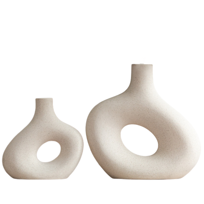 Modern Ceramic Decorative Vase for Shelves and Home Decor