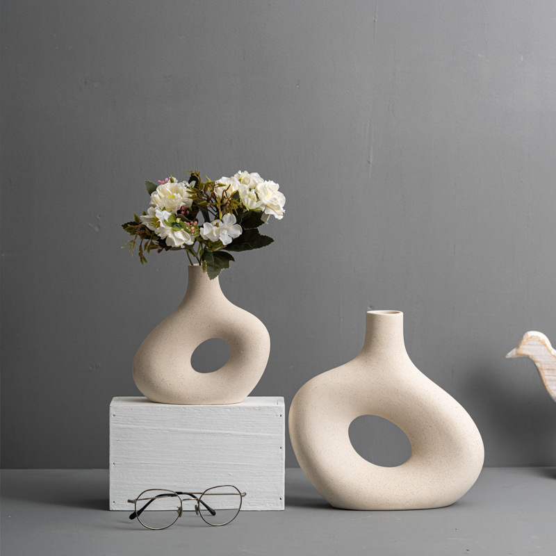 Modern Ceramic Decorative Vase for Shelves and Home Decor - Image 2