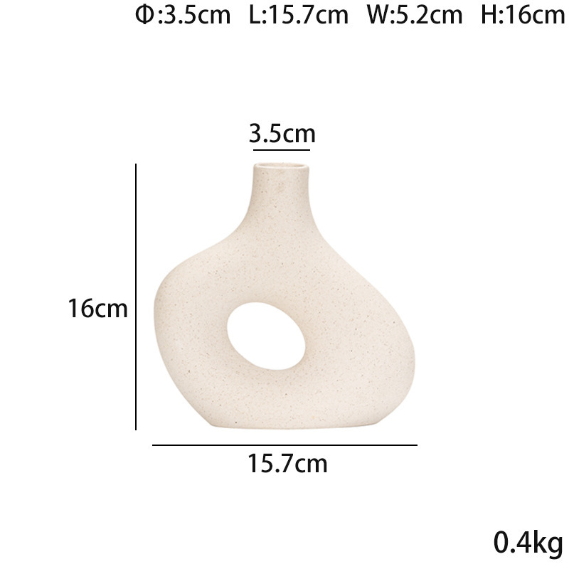 Modern Ceramic Decorative Vase for Shelves and Home Decor - Image 5